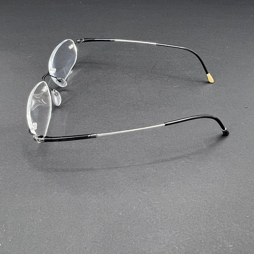 Silhouette Eyeglasses Rimless Frames Titanium Silver / Black - Picture 5 of 12